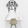 Wallity Sirayet Escultura de pared de metal negra